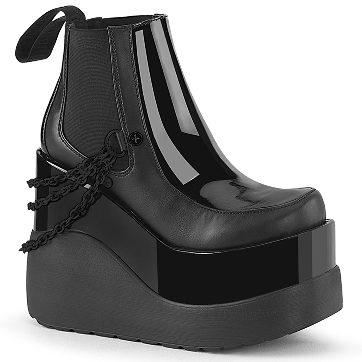 DemoniaCult  Ankle Boots VOID-50 Blk Pat