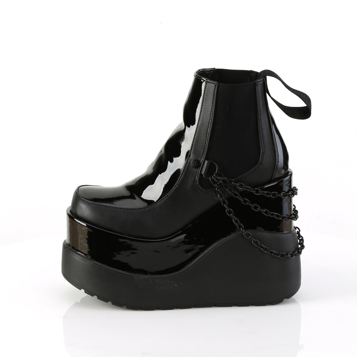 DemoniaCult  Ankle Boots VOID-50 Blk Pat