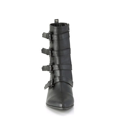DemoniaCult Mens Boots WARLOCK-110-B Blk Vegan Leather