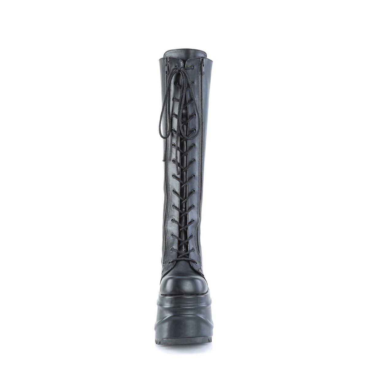 DemoniaCult Womens Boots WAVE-200 Blk Vegan Leather