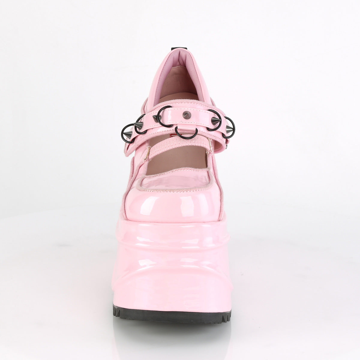 DemoniaCult Womens Pumps WAVE-48 B. Pink Hologram Pat
