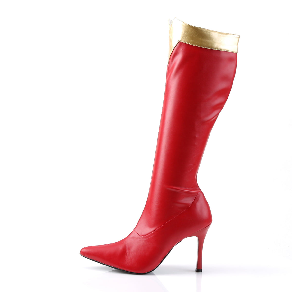 Funtasma Womens Boots WONDER-130 Red-Gold Str Pu