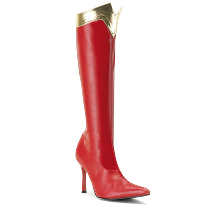 Funtasma Womens Boots WONDER-130 Red-Gold Str Pu