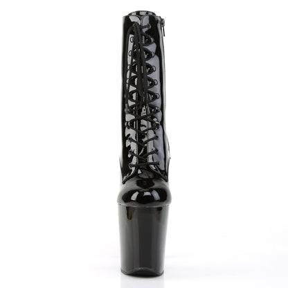 Pleaser Womens Ankle Boots XTREME-1020 Blk Pat/Blk