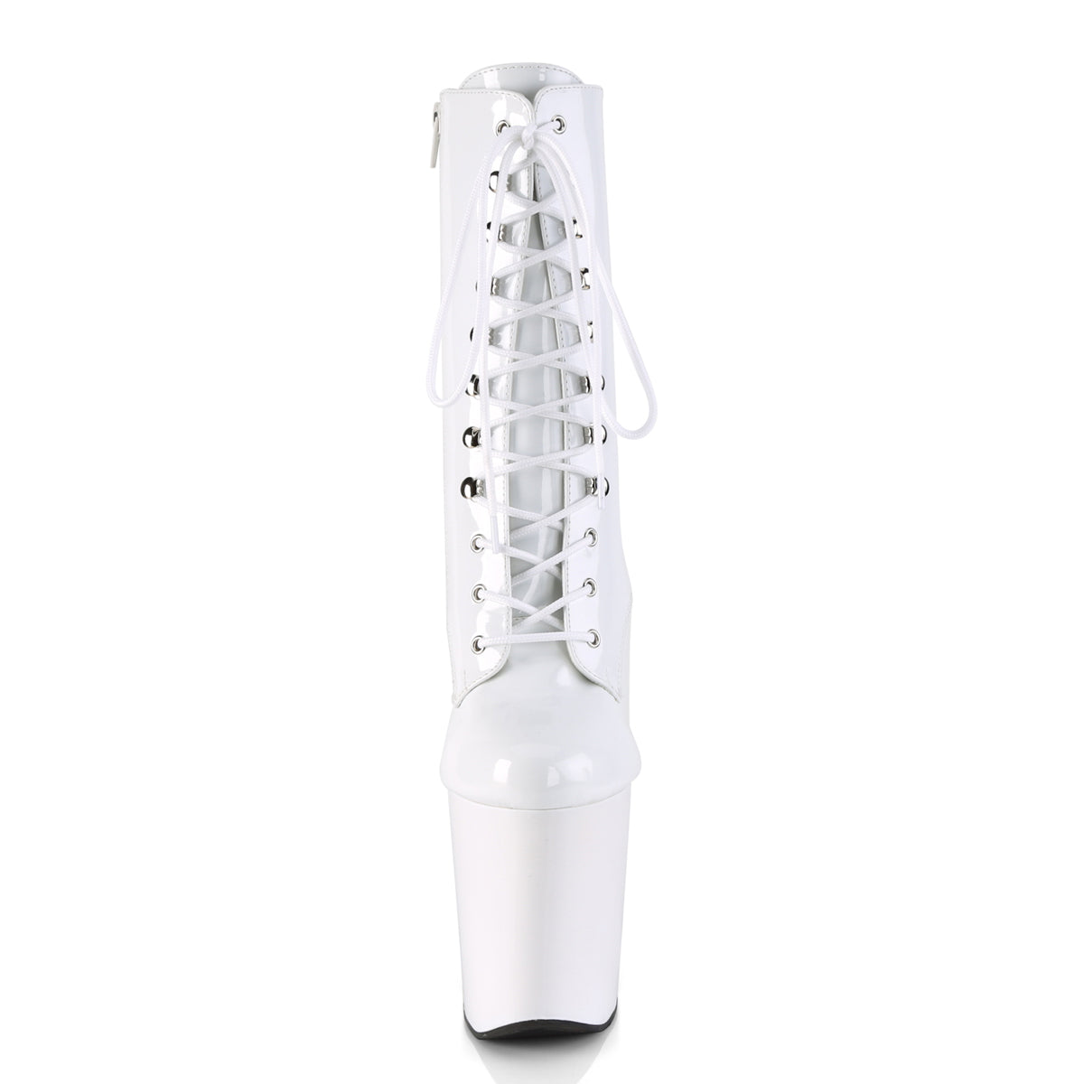 Pleaser Womens Ankle Boots XTREME-1020 Wht Pat/Wht