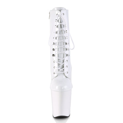Pleaser Womens Ankle Boots XTREME-1020 Wht Pat/Wht