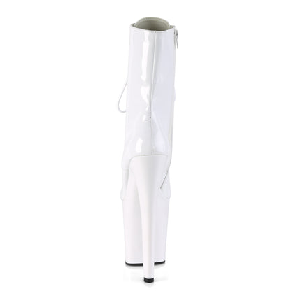 Pleaser Womens Ankle Boots XTREME-1020 Wht Pat/Wht