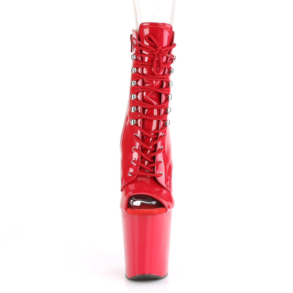 Pleaser Womens Ankle Boots XTREME-1021 Red Pat/Red