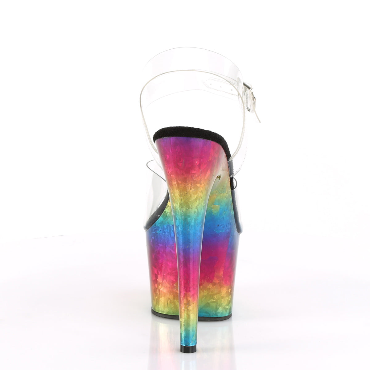 Pleaser   ADORE-708MRB Clr/Metallic Rainbow